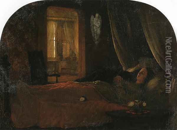 The Last Sleep Oil Painting - George Cochran Lambdin