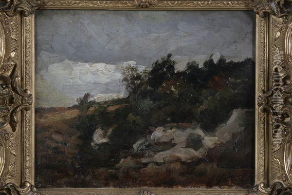 Paysage Aux Rochers Oil Painting - Alfred Casile