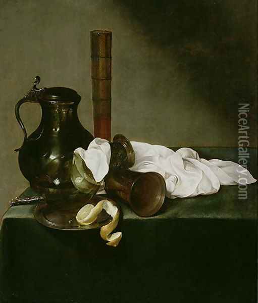 Still life, 1637 Oil Painting - Jan Jansz. den Uyl