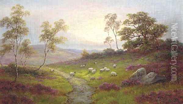 On Barden Moor, near Bolton Oil Painting - William Mellor