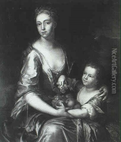 Esther, Viscountess Chetwynd Oil Painting - Herman van der Myn