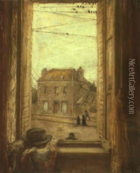 Our Window, La Rochelle Oil Painting - William Nicholson