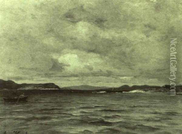 Im Hardangerfjord, Norwegen Oil Painting - Eugen Kampf