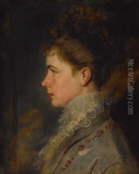 Prinzessin Gisela Von Bayern, Erzherzogin Von Osterreich Oil Painting - Hans Canon