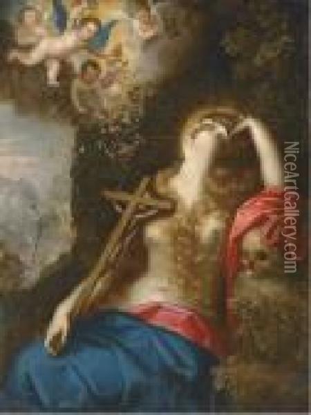 The Magdalen In Ecstacy Oil Painting - Hendrick De Clerck