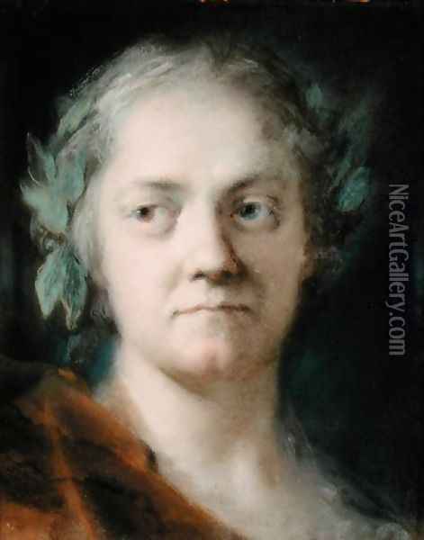 Self Portrait Oil Painting - Rosalba Carriera