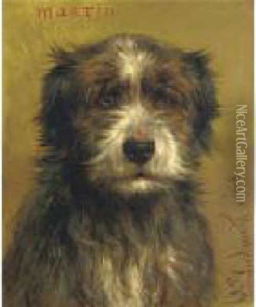 Martin, A Terrier Oil Painting - Rosa Bonheur