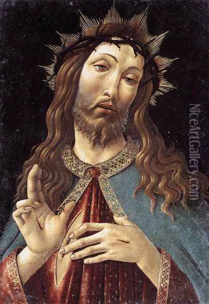 Christ Crowned with Thorns c. 1500 Oil Painting - Sandro Botticelli
