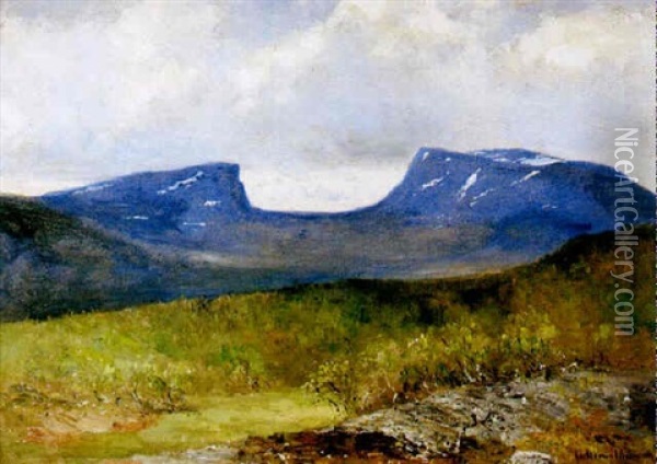 Lapporten Oil Painting - Olof Hermelin