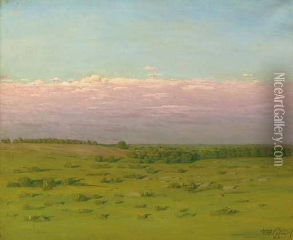 The Plain, Late Afternoon Oil Painting - William Anderson Coffin