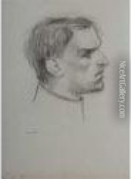 Portrait Presume Depierre Renoir Oil Painting - Theophile Alexandre Steinlen