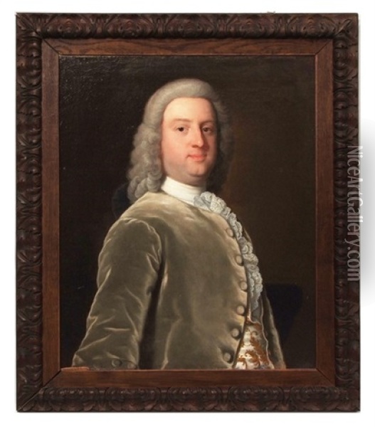 Portrait Of Anthony Norris Oil Painting - Thomas Bardwell