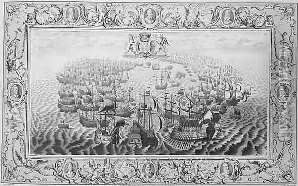Armada 1739 Oil Painting - John Pine