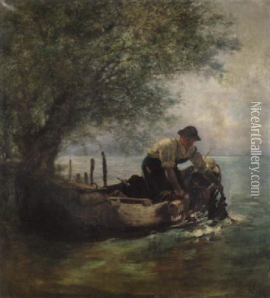 Am Ufer Des Bodensees Oil Painting - Albert Kappis