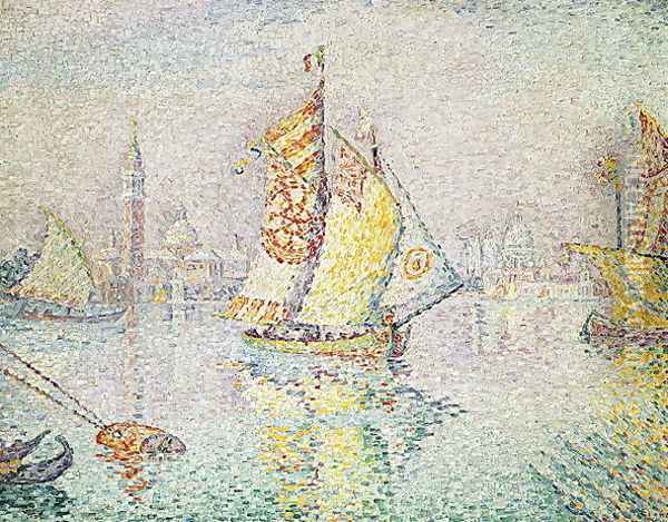 The Yellow Sail, Venice, 1904 Oil Painting - Paul Signac