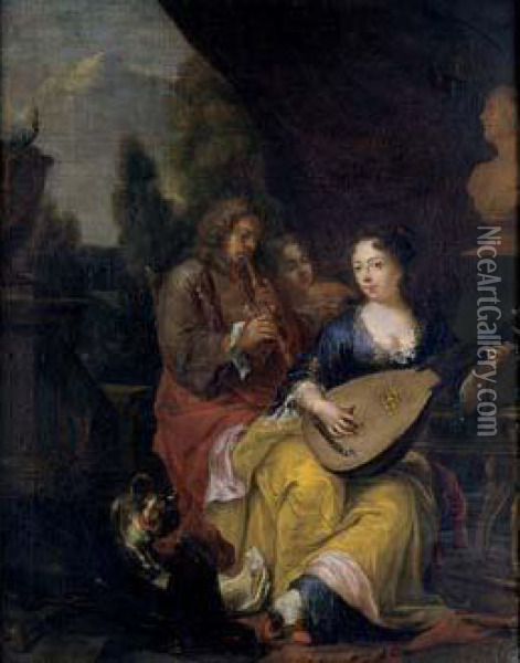 Le Concert Oil Painting - Cornelis (Pietersz.) Bega