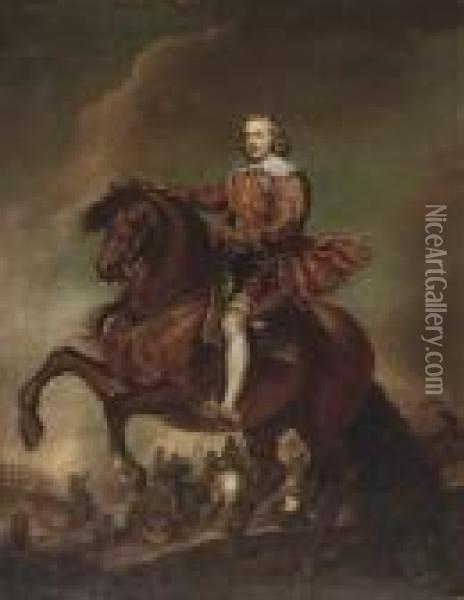Portrait Of Philip Iv, On Horseback Oil Painting - Peter Paul Rubens