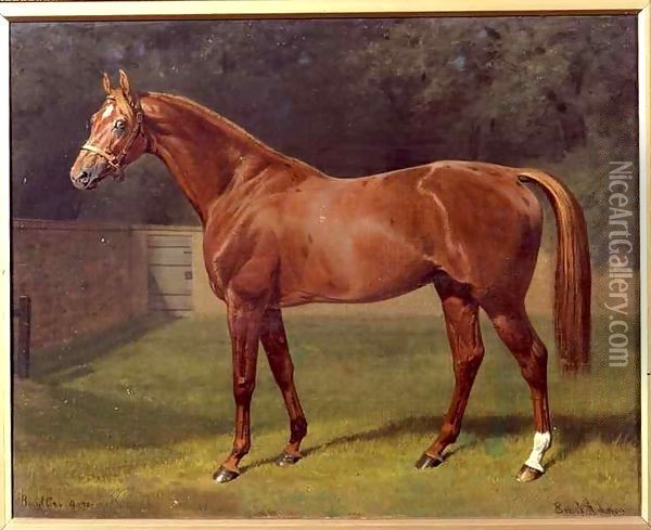 'Bend Or', Winner of the Derby 1880 Oil Painting - Emil Adam