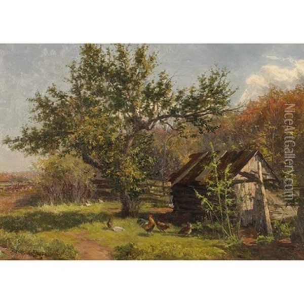 Corner Of The Orchard Oil Painting - Gertrude E. Spurr Cutts
