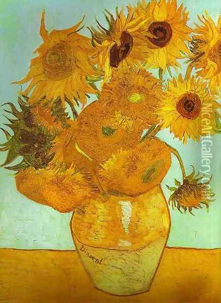 Les tournesols 1888 Oil Painting - Vincent Van Gogh
