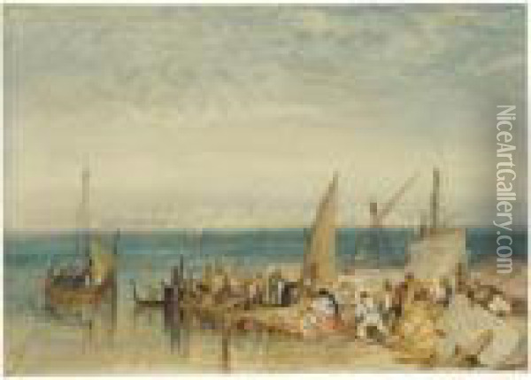 Venice From Fusina Oil Painting - Joseph Mallord William Turner