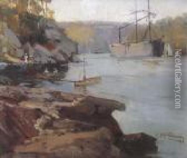 Sirius Cove Oil Painting - Albert Henry Fullwood