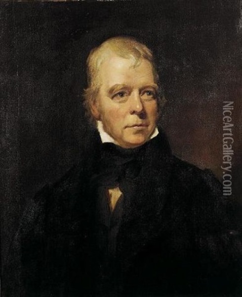 Portrait Of Sir Walter Scott Oil Painting - Colvin Smith