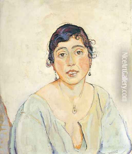 Portrait of a Woman Oil Painting - Ferdinand Hodler