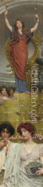 The Benediction Oil Painting - Sir Lawrence Alma-Tadema