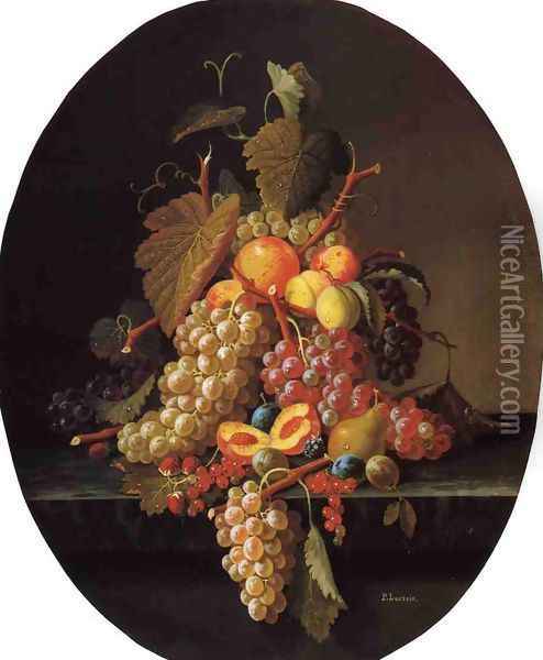 Still Life with Fruit Oil Painting - Paul Lacroix