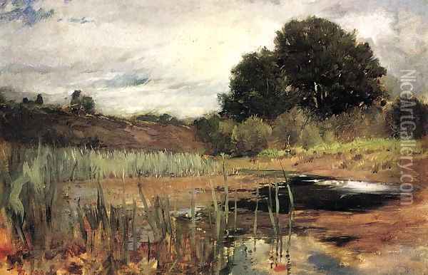Rolling Landscape 1881 Oil Painting - Frank Duveneck
