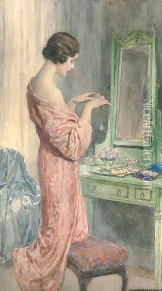 The precious gift Oil Painting - William Henry Margetson