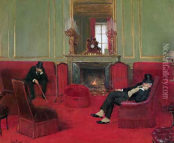 The Club, 1911 Oil Painting - Jean-Georges Beraud