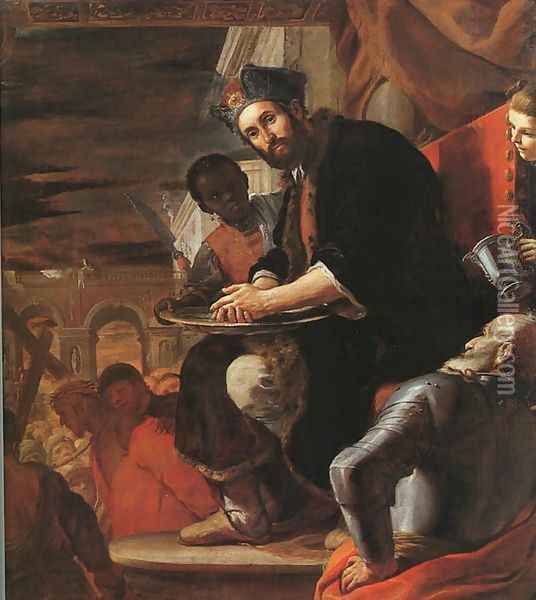 Pilate Washing his Hands 1663 Oil Painting - Mattia Preti