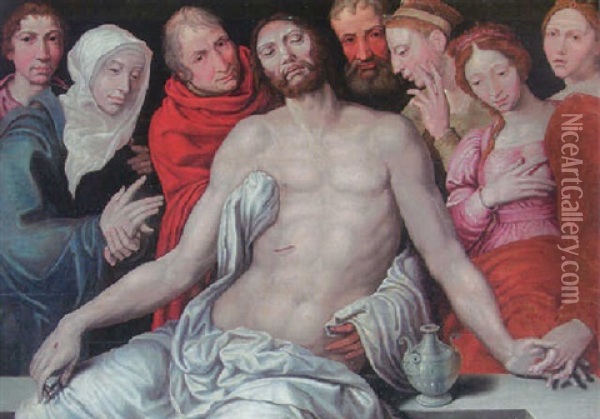 The Pieta Oil Painting -  Guercino