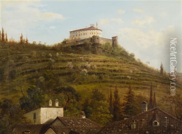 Fort In Gorizia Oil Painting - Antonio Rose