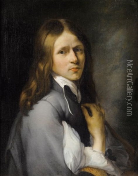 Portrait De Jeune Homme Oil Painting - Jacob Oost The Younger