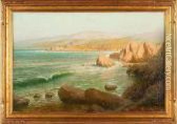 Seascape Oil Painting - Elmer Wachtel