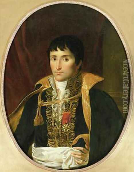 Portrait of Lucien Bonaparte 1775-1840 Oil Painting - Robert-Jacques-Francois-Faust Lefevre