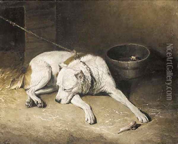A sleeping dog Oil Painting - Landseer, Sir Edwin