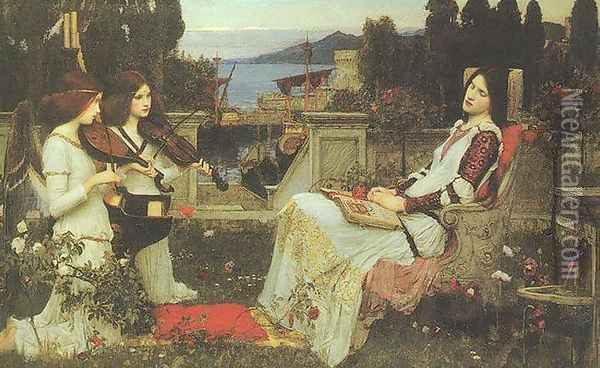 St Cecilia 1895 Oil Painting - John William Waterhouse