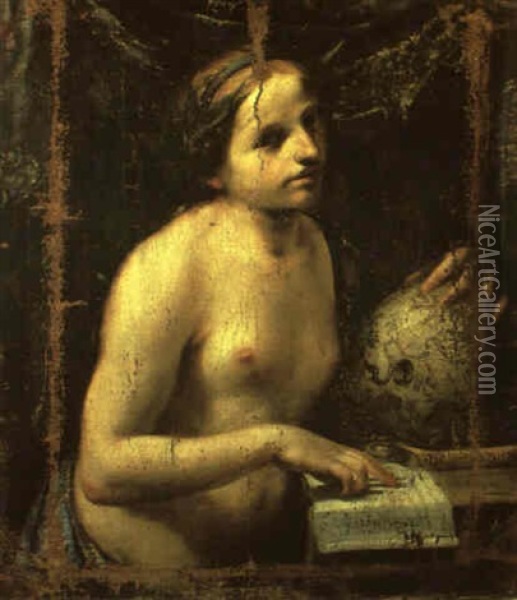 Allegory Of Astronomy Oil Painting - Guido Cagnacci