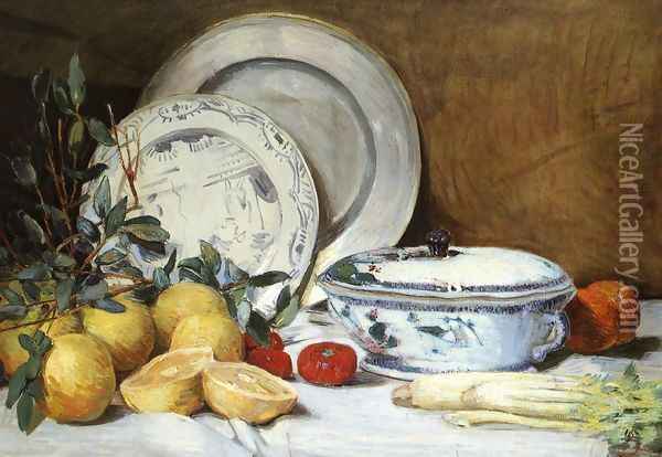 Still Life, 1902-05 Oil Painting - Julian Alden Weir