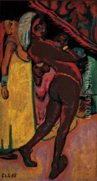Negertanzerin Oil Painting - Ernst Ludwig Kirchner