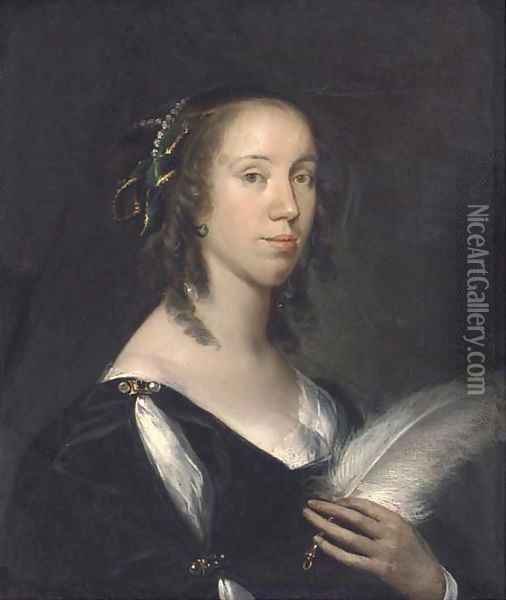 Portrait of a lady 2 Oil Painting - Gerard Soest