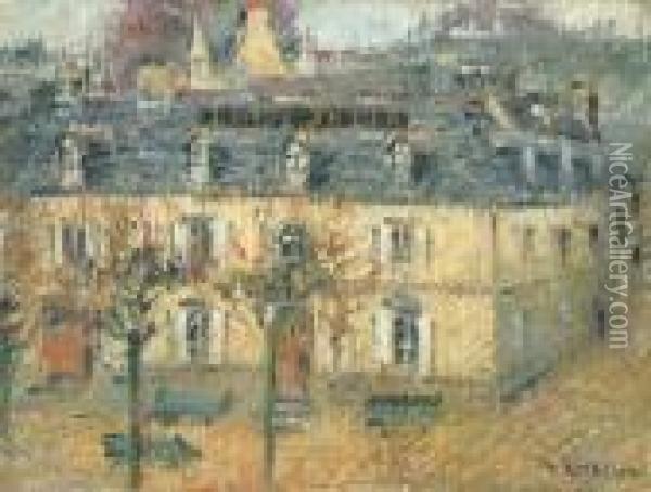 L'hotel Julia A Pont-aven Oil Painting - Gustave Loiseau