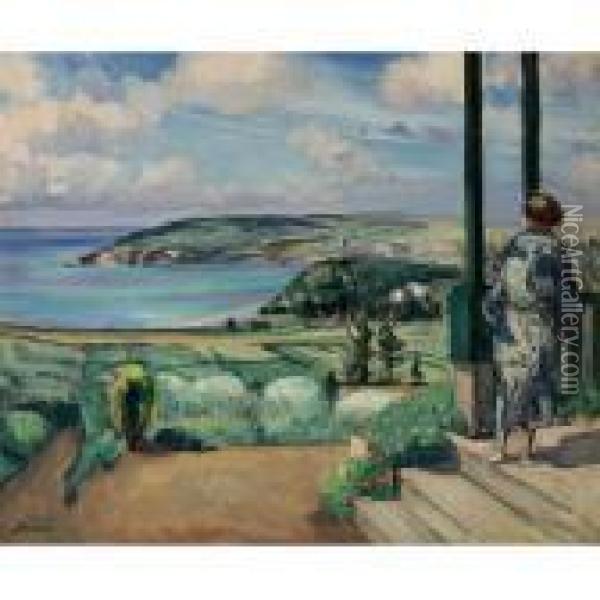 La Baie De Morgat Oil Painting - Henri Lebasque