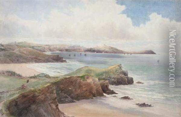 The Cornish Coast Oil Painting - John Clarkson Uren