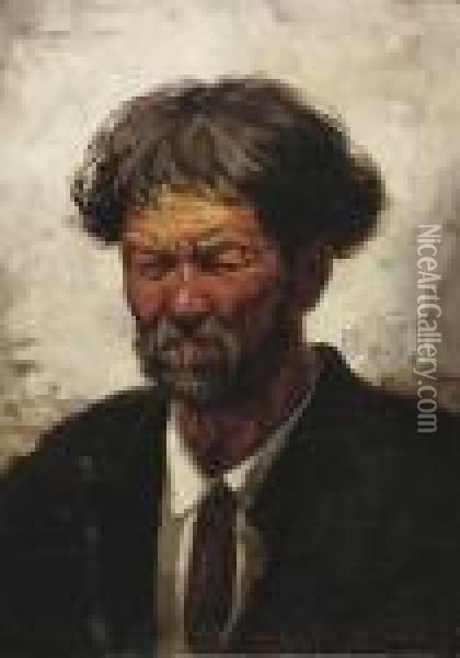 Portrait Of An Old Man Oil Painting - Ilya Efimovich Efimovich Repin