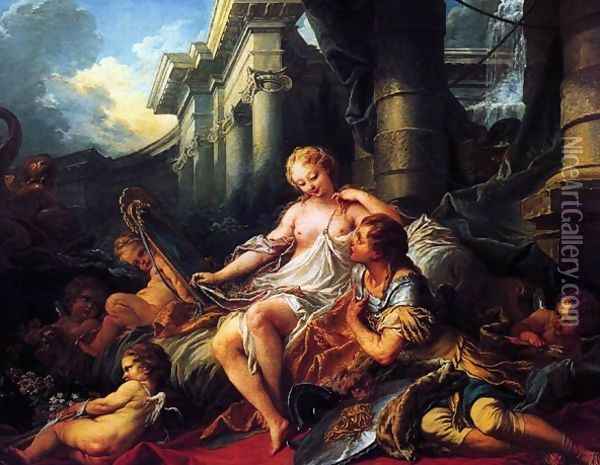 Rinaldo and Armida 1734 Oil Painting - Francois Boucher